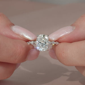 The Lindsey - Engagement Ring Made in White Gold