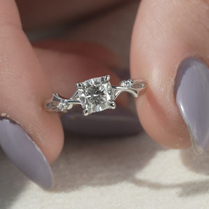 The Twig - Engagement Ring Made in White Gold