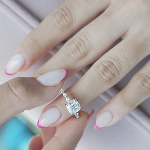The Lindsey - Engagement Ring Made in White Gold