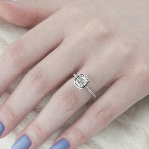 The Pave Charlotte - Engagement Ring Made in White Gold