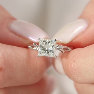 The Twig - Engagement Ring Made in White Gold