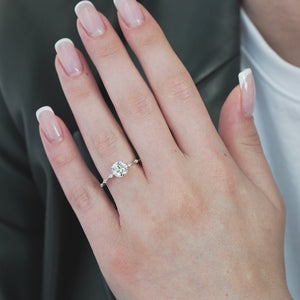 The Penelope - Engagement Ring Made in White Gold