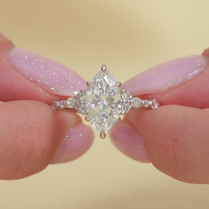 The Kristen - Engagement Ring Made in White Gold