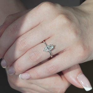 The Alison - Engagement Ring Made in White Gold