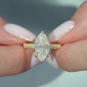 The Claudia - Engagement Ring Made in Yellow Gold