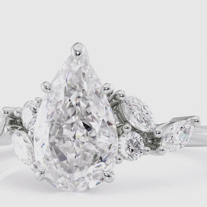 The Melissa - Engagement Ring Made in White Gold