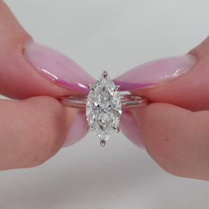 The Natalie - Engagement Ring Made in White Gold