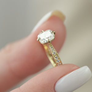 The Rebecca - Engagement Ring Made in Yellow Gold