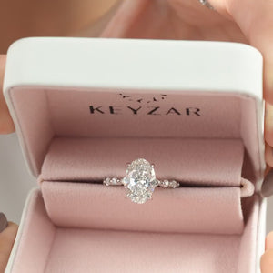 The Lindsey - Engagement Ring Made in White Gold