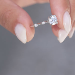 The Serena - Engagement Ring Made in White Gold