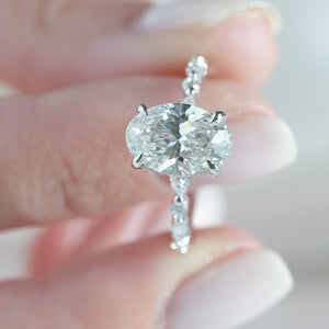 The Lindsey - Engagement Ring Made in White Gold
