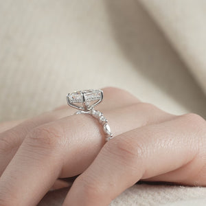 The Lindsey - Engagement Ring Made in White Gold