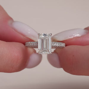 The Rachel - Engagement Ring Made in White Gold