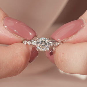 The Lindsey - Engagement Ring Made in White Gold