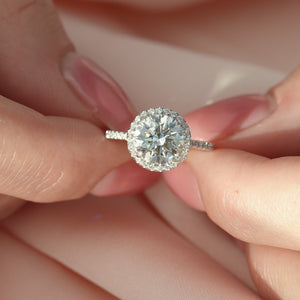 The Michelle - Engagement Ring Made in White Gold