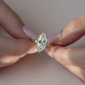 The Textured Twig - Engagement Ring Made in Yellow Gold