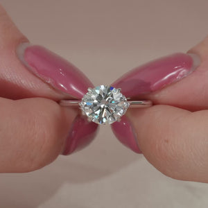 The Victoria - Engagement Ring Made in White Gold