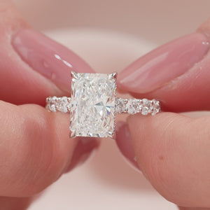 The Adelle - Engagement Ring Made in White Gold