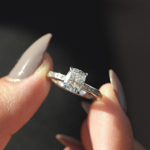 The Marilyn - Engagement Ring Made in White Gold