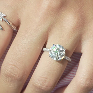 The Rachel - Engagement Ring Made in White Gold