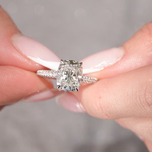 The Celine - Engagement Ring Made in White Gold