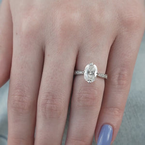 The Rebecca - Engagement Ring Made in White Gold