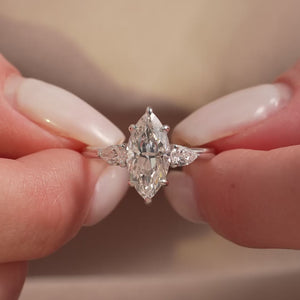 The Lauren - Engagement Ring Made in White Gold
