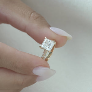 The Kayla - Engagement Ring Made in Yellow Gold