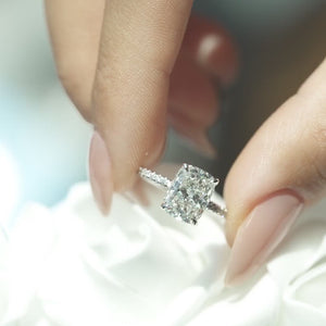The Pave Alex - Engagement Ring Made in White Gold