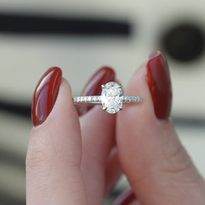 The Pave Ashley - Engagement Ring Made in White Gold