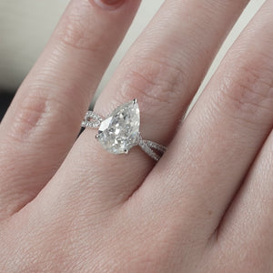 The Angelina - Engagement Ring Made in White Gold
