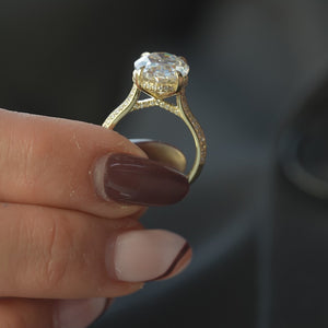 The Kayla - Engagement Ring Made in Yellow Gold