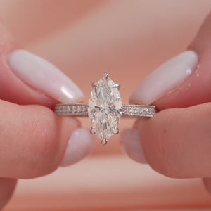 The Catherine - Engagement Ring Made in White Gold