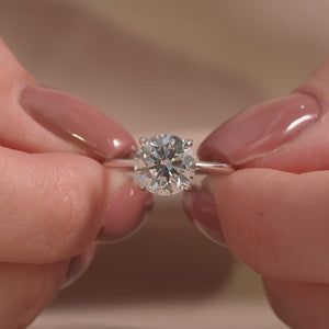 The Ashley - Engagement Ring Made in White Gold