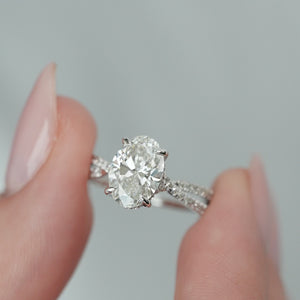 The Angelina - Engagement Ring Made in White Gold