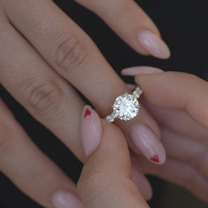 The Adelle - Engagement Ring Made in White Gold