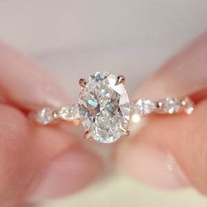 The Lucia - Engagement Ring Made in Rose Gold
