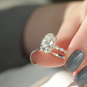 The Lindsey - Engagement Ring Made in White Gold