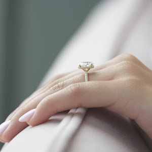 The Pave Alex - Engagement Ring Made in Yellow Gold