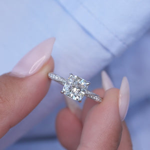 The Caroline - Engagement Ring Made in White Gold