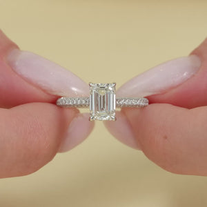 The Rachel - Engagement Ring Made in White Gold