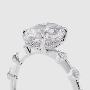The Hidden Halo Penelope - Engagement Ring Made in White Gold