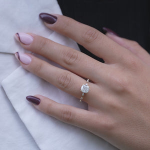 The Hidden Halo Penelope - Engagement Ring Made in Yellow Gold