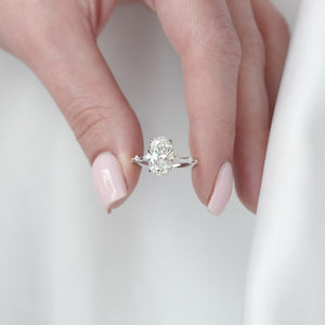 The Hidden Halo Penelope - Engagement Ring Made in White Gold