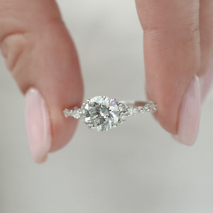 The Kristen - Engagement Ring Made in White Gold