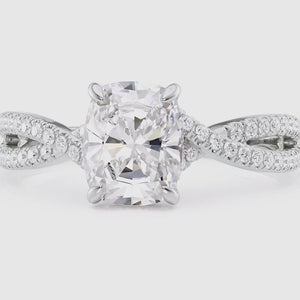 The Angelina - Engagement Ring Made in White Gold