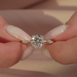 The Nicole - Engagement Ring Made in Yellow Gold