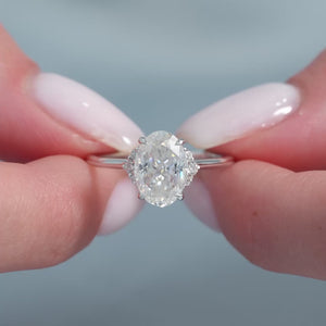 The Victoria - Engagement Ring Made in White Gold