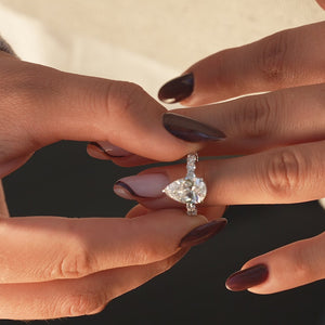 The Adelle - Engagement Ring Made in White Gold