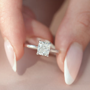 The Natalie - Engagement Ring Made in White Gold